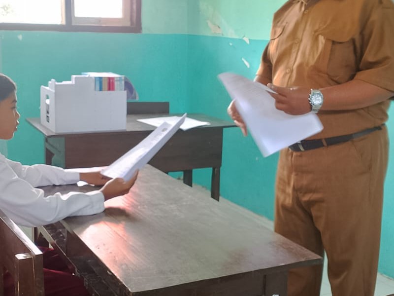 Pelaksanaan Ujian Kelas 6 SDN 4 Sumberejo